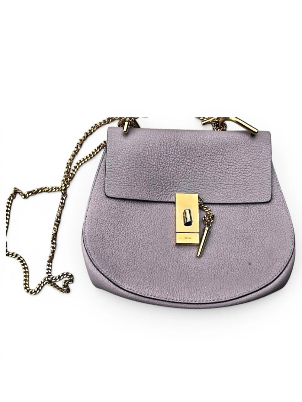 Chloé Drew Small Leather Crossbody Bag – Blush Pink / Nude - w/ Entrupy COA
